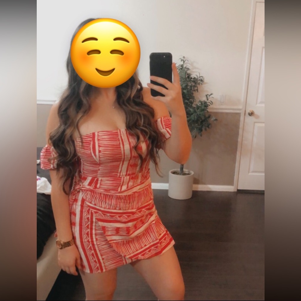 Forever 21 red and white dress